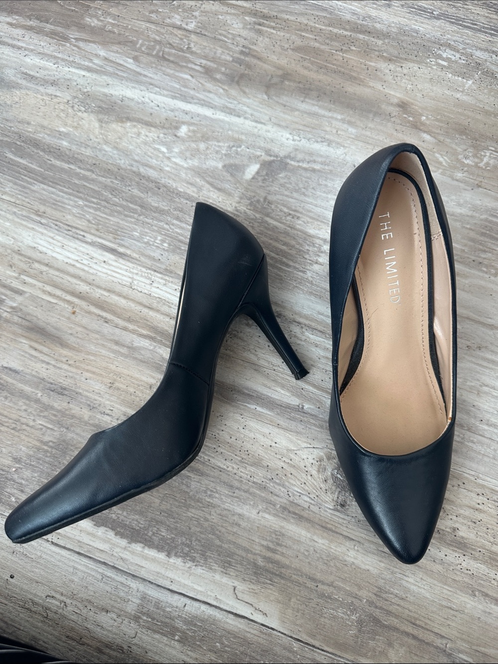 The Limited Navy Pointed Toe Stiletto Heels size 8